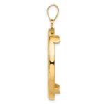 Wideband Distinguished Coin Jewelry 14k Polished 27.0mm Prong Coin Bezel Pendant - Image 2