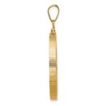Wideband Distinguished Coin Jewelry 14k Polished 27.0mm x 2.35mm Screw Top Coin Bezel Pendant - Image 2