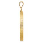 Wideband Distinguished Coin Jewelry 14k Polished 32.7mm x 3.00mm Screw Top Coin Bezel Pendant - Image 2