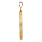 Wideband Distinguished Coin Jewelry 14k Polished 34.2mm x 2.85mm Screw Top Coin Bezel Pendant - Image 2