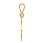 14K Polished and Satin Raphael Angel Round Pendant - Image 2