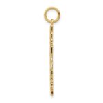 14k Nugget Style Cross Pendant - Image 2