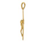 14k Polished Crucifix Pendant - Image 2