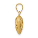 14K Polished 3-D Filigree Puffed Heart Pendant - Image 2