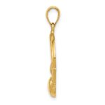 14k Polished Claddagh Pendant - Image 2