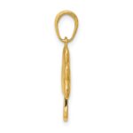 14k Polished Solid Shamrock Pendant - Image 2