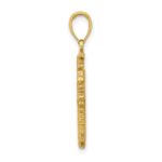 14k Polished Snowflake Pendant - Image 2