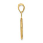 14k 3-D Polished Peace Sign Charm - Image 2