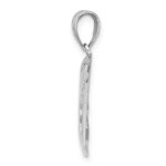 14K White Gold Cut-Out PARAMEDIC Charm - Image 2