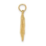 14k Satin 3-D Cosmetic Pouch Pendant - Image 2