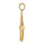 14K Solid Polished 3-D Saxophone Charm - Image 2