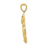 14k Solid Polished Dragon Pendant - Image 2