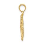 14k Polished Open-Backed Starfish Pendant - Image 2