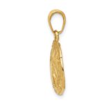 14k Polished Sand Dollar Pendant - Image 2