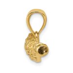 14K Solid Polished 3-D Lacrosse Stick Pendant - Image 2