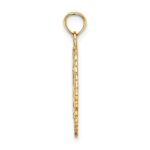14k Solid Polished Framed Gymnast Charm - Image 2