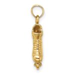14K Solid Polished 3-D Rollerblade Charm - Image 2