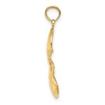 14K Polished Football and Helmet Pendant - Image 2