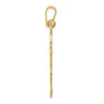 14k Polished Loop Cross Pendant - Image 2