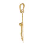 14k Polished Cut-out Crucifix Pendant - Image 2