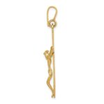 14k Polished Crucifix Pendant - Image 2