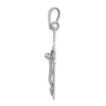 14k White Gold Crucifix Pendant - Image 2
