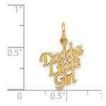 14k DADDYS LITTLE GIRL Charm - Image 4