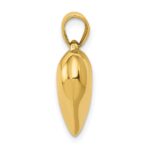 14K Polished 3-D Puffed Heart Pendant - Image 2