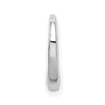 14K White Gold Polished Floating Heart Chain Slide - Image 2