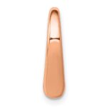 14K Rose Polished Floating Heart Chain Slide - Image 2