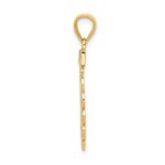 14k with White Rhodium Filigree SWEET 16 Pendant - Image 2