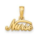 14k NURSE Pendant