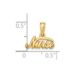 14k NURSE Pendant - Image 4