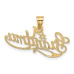 14k #1 GRANDMA Charm - Image 3