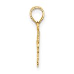 14k #1 DAUGHTER with Flowers Charm - Image 2
