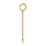 14k #1 DAD Cut-out Vertical Charm - Image 2
