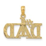 14k #1 DAD Charm - Image 3