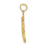 14k Diamond-Cut Lizard Pendant - Image 2