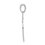 14k White Gold FD MEMBER in Shield Pendant - Image 2