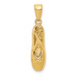 14k 3-D Ballet Slipper Pendant