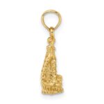14k 3-D Libra Zodiac Charm - Image 2