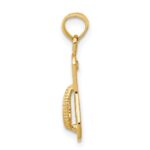 14k 3-D Single Flip-Flop Pendant - Image 2
