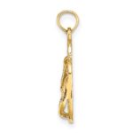 14k 3-D DESTIN FLORIDA Double Flip-Flop Charm - Image 2