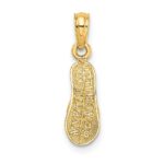 14k 3-D MYRTLE BEACH Single Flip-Flop Charm - Image 3