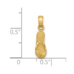 14k 3-D MYRTLE BEACH Single Flip-Flop Charm - Image 4
