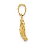 14k Blue Crab Pendant - Image 2