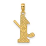 14k Golf Club and Ball on #1 Charm - Image 4