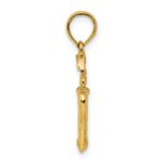 14k 3-D Golfer in Swing Charm - Image 2