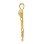 14k Bodybuilder with Weights Pendant - Image 2