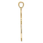 14k Diamond-cut Cross Pendant - Image 2